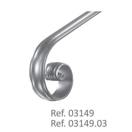 Remate Pasamanos Forja Ref.03149 ➖50x14mm Ref.03149.03 ➖40x12mm