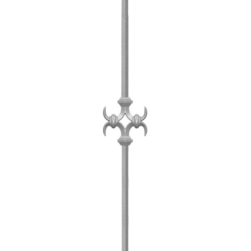 balaustre de hierro forjado ornamental de rombo diagonal 01056.04