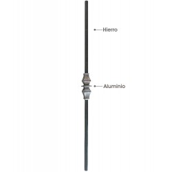 Balaustre hierro y aluminio ▢16mm.Ref.11298