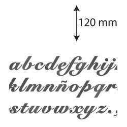 Letras minúsculas "Snell" 120mm. Ref.19472