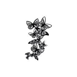 Figura de Hierro Mariposas Ref. C100
