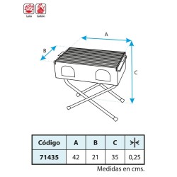 Barbacoa Plegable con Parrilla Cincada