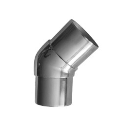 Codo de Acero Inoxidable a 135º Brillo y Satinado Ø43 mm...