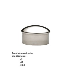 Tapón Acero Inoxidable Satinado Ref.13091-ST/Ø43 |...