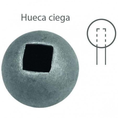 Bola de Hierro Forjado Hueca y Ciega ■14mm Ref.07166.07 | ■20mm Ref.07166.09
